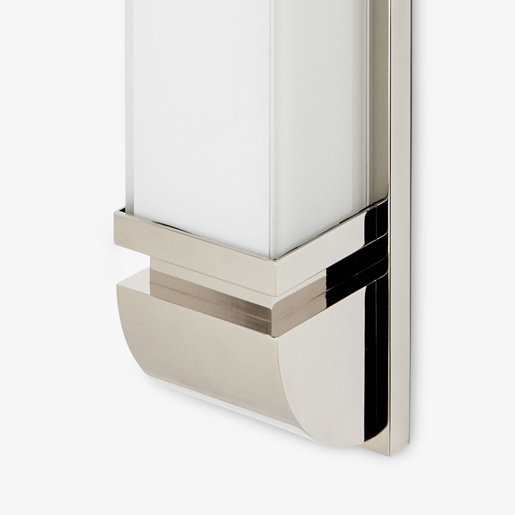 RLLT02 Настенный бра Raleigh с абажуром из скошенного стекла Waterworks  - Вид №1