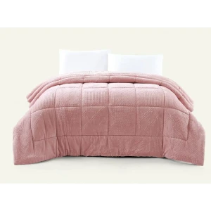 91597090 Плед Arya home Aramis 160x220 см хлопок цвет розовый STLM-1026468