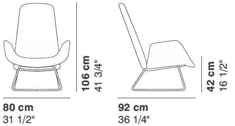 La Cividina Санный стул с подлокотниками Myplace sun-id-1455060 - Вид №2