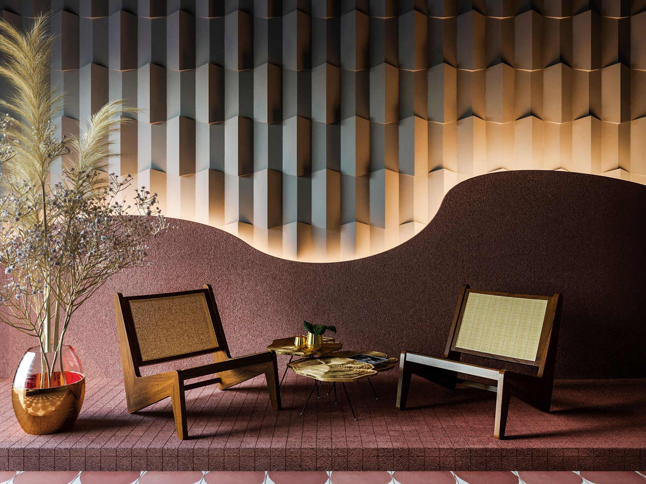 Трехмерное гипсовое покрытие WallDeco дизайн ARCH-00034809