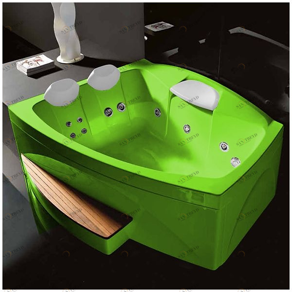 Ванна GRUPPO TREESSE Matrix Slim V763B-S большая с подголовником глубокая с гидромассажем и дезинфекцией салатовая STXV763BS