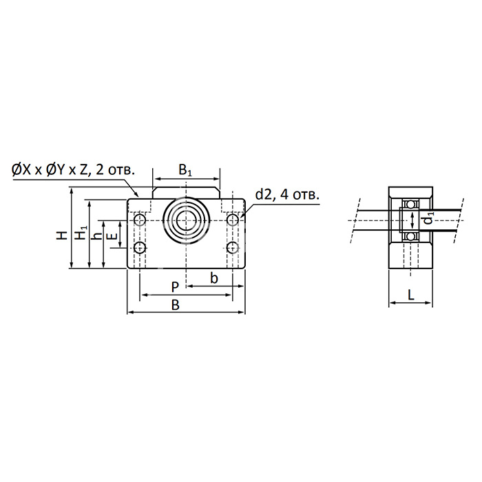 IS354 Опора ШВП BF20 ISKRA  - Вид №1