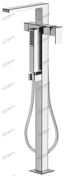 Fir Italia Смеситель для ванны напольный из латуни с ручным душем New playone 90 9033018