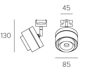 Регулируемое светодиодное пятно для освещения на алюминиевых кабелях Letroh LEVEL ARCH-00117630 - Вид №4