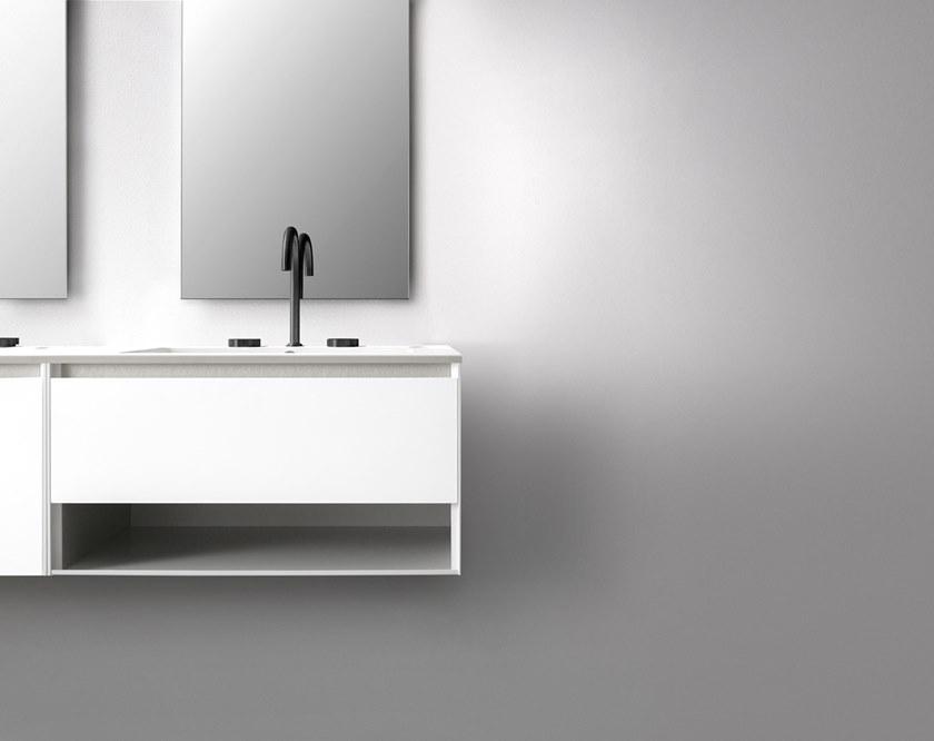 ARBLU Двойная лакированная тумба под умывальник с ящиками 5.zero sun-id-1513304 - Вид №1