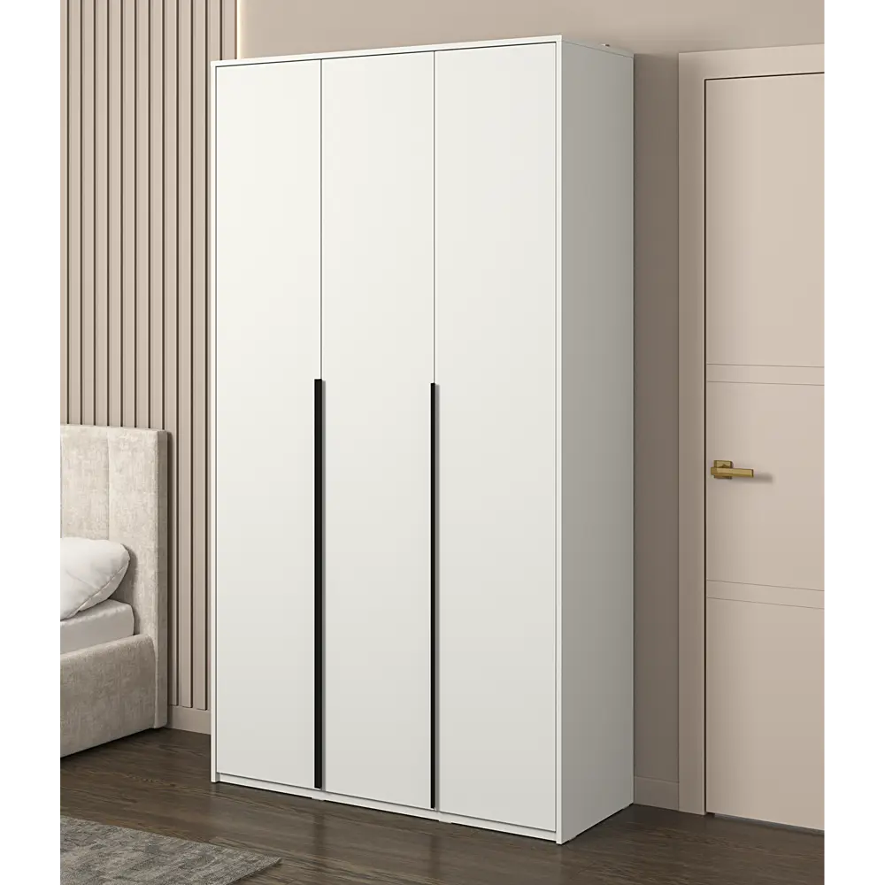 Шкаф распашной Бергамо с 3 дверями 120x220x46.6 см ЛДСП цвет белый Santreyd STLM-2066971