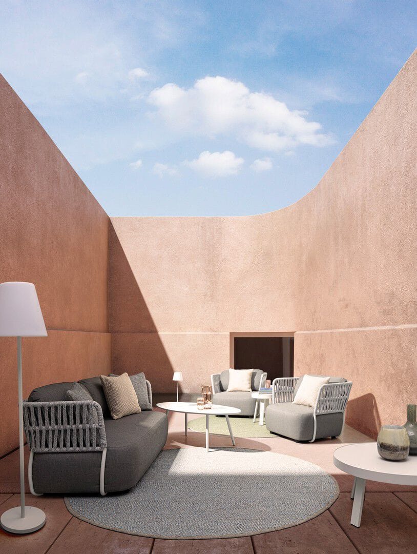 Круглый алюминиевый журнальный столик с порошковым покрытием BIZZOTTO SPYRO ARCH-00113530 - Вид №5