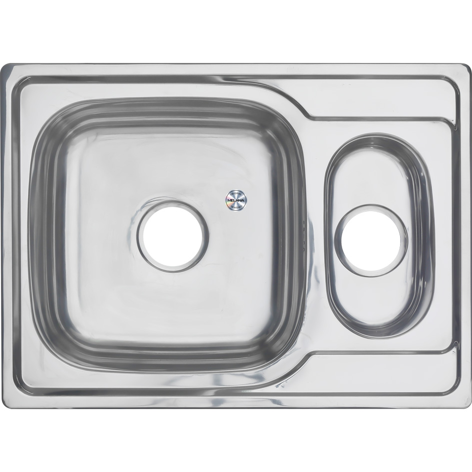 Мойка 6950S U MELANA 0,8/180 1,5-я чаша врезная прямоугольная с сифоном (228 t *10) 228 t (*10) - Вид №1