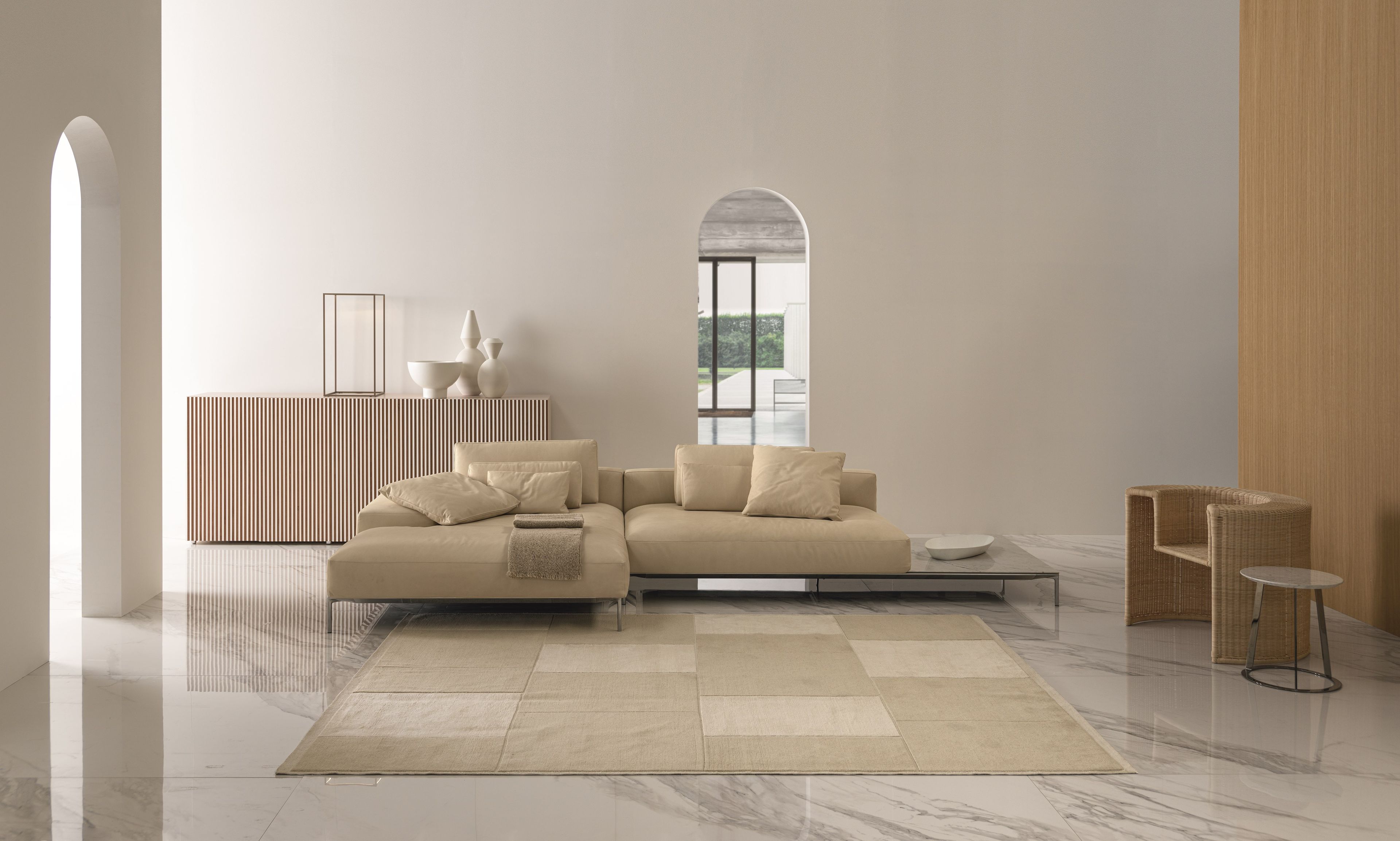 Секционный кожаный диван Casamania & Horm Dizzy ARCH-00010101