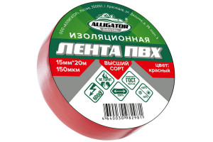 16416000 Изолента 15 мм x 20 м, красная 00001211 GAVIAL