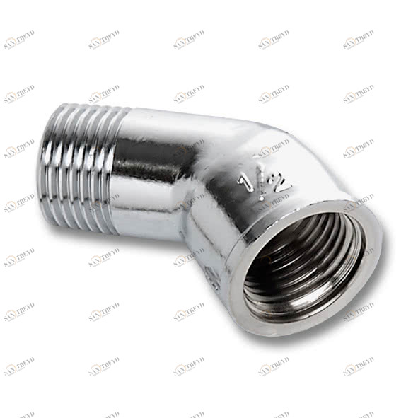 261534C SANHA 615 угол 45° ВР-НР, хромированная латунь 3/4 мм 