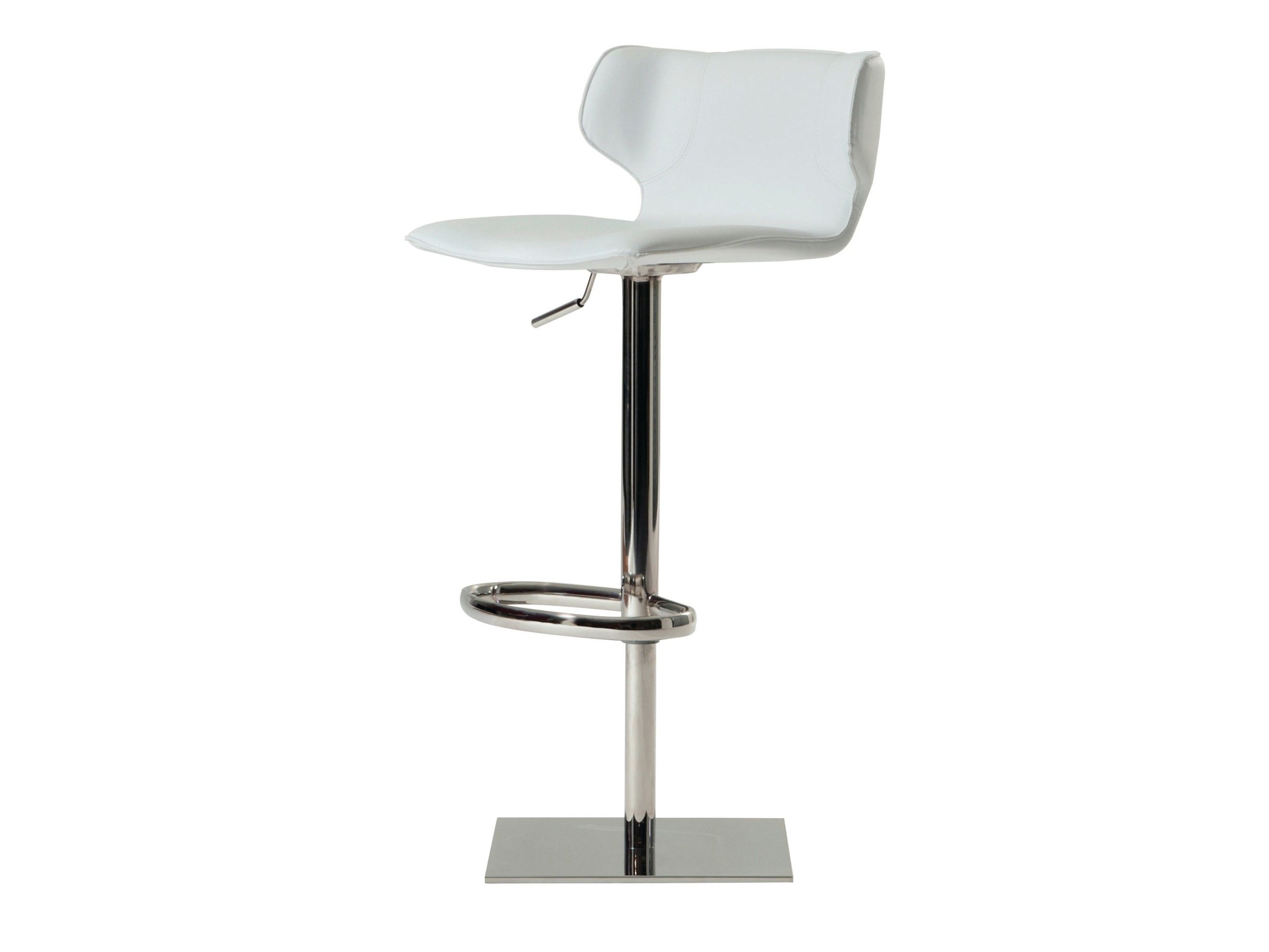 Регулируемый по высоте кожаный высокий стул с подставкой для ног ROCHE BOBOIS Kasuka ARCH-00073439