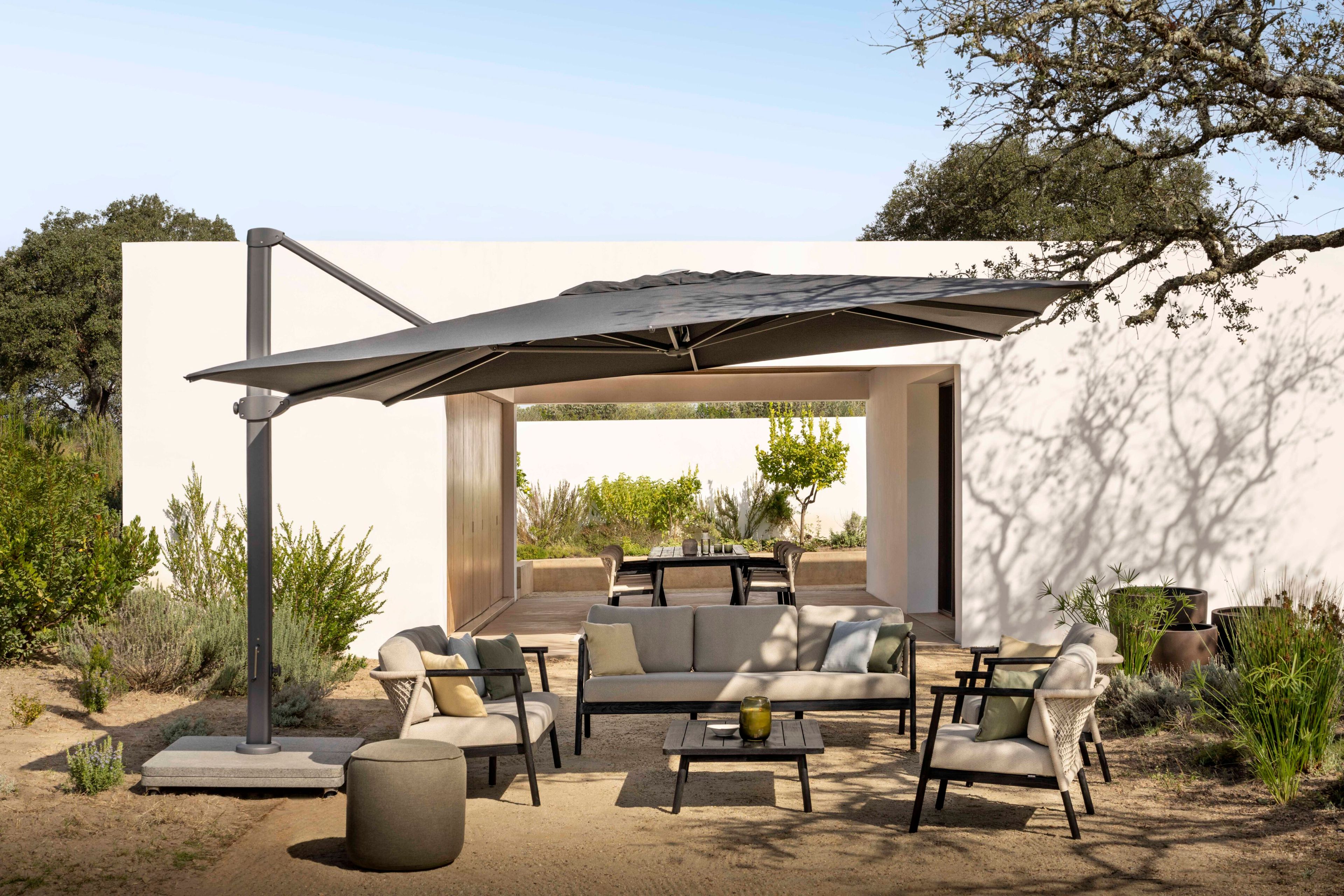 Квадратный тканевый зонтик с боковым полюсом Jardinico Attitude ARCH-00084422 - Вид №3