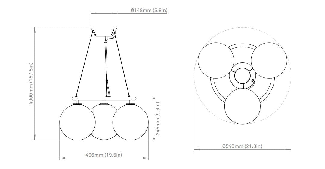 Стеклянный светодиодный подвесной светильник Nuura Miira ARCH-00123150 - Вид №11
