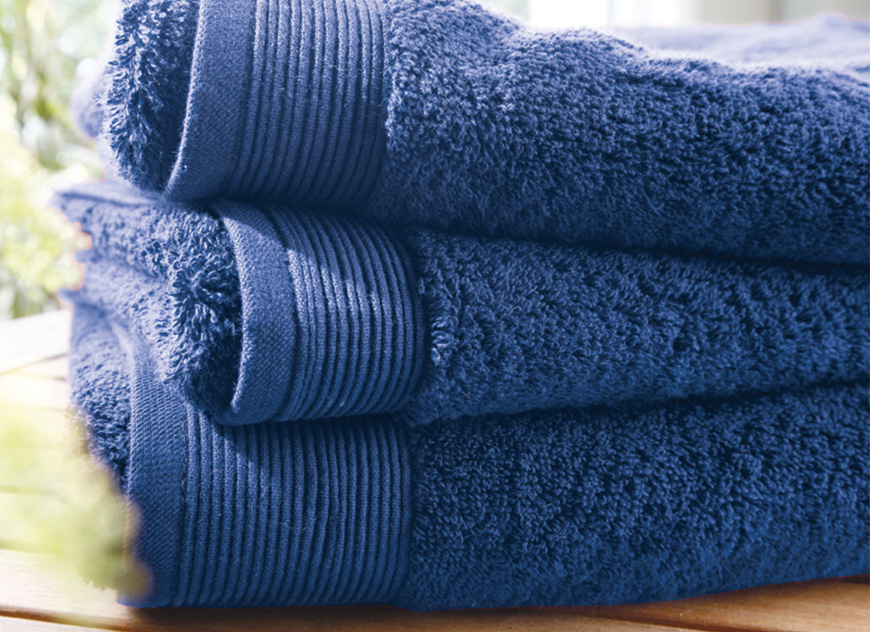 TOW_UNI_BLR_70 Полотенце 70/140 bleu royal синий хлопок 600гр/м2 Blanc des Vosges Santreyd 