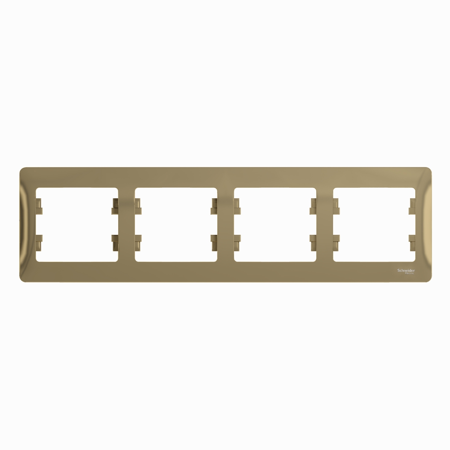 GSL000404 Рамка 4 поста , горизонтальная, титан Schneider Electric Glossa 