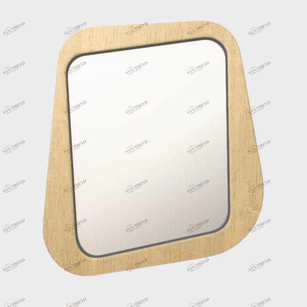 Зеркало настенное малое темно-серое Woodi WOODI ДИЗАЙНЕРСКИЕ 00-3966362 Серый 