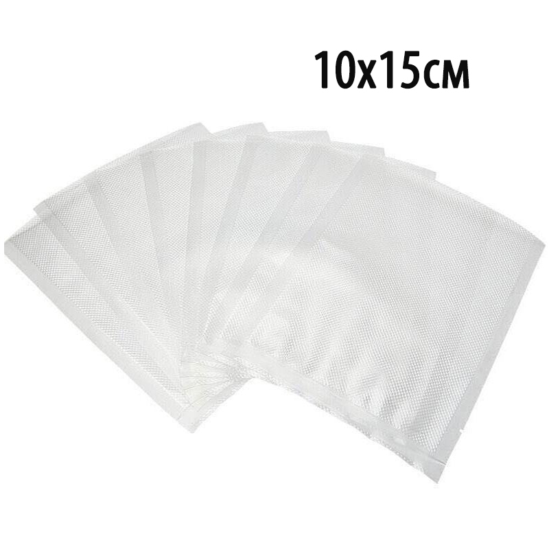2420 Пакет для вакуумной упаковки продуктов 10х15см (100шт). LAB.Space 