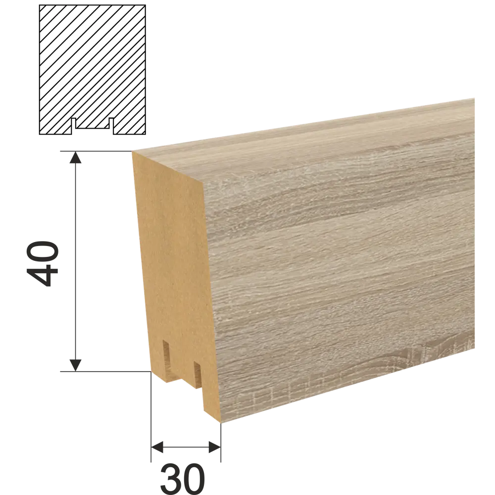 Santreyd Рейки МДФ Ривьера для стильного интерьера - Дуб Сонома 86033697 STLM-0066246 - Вид №1