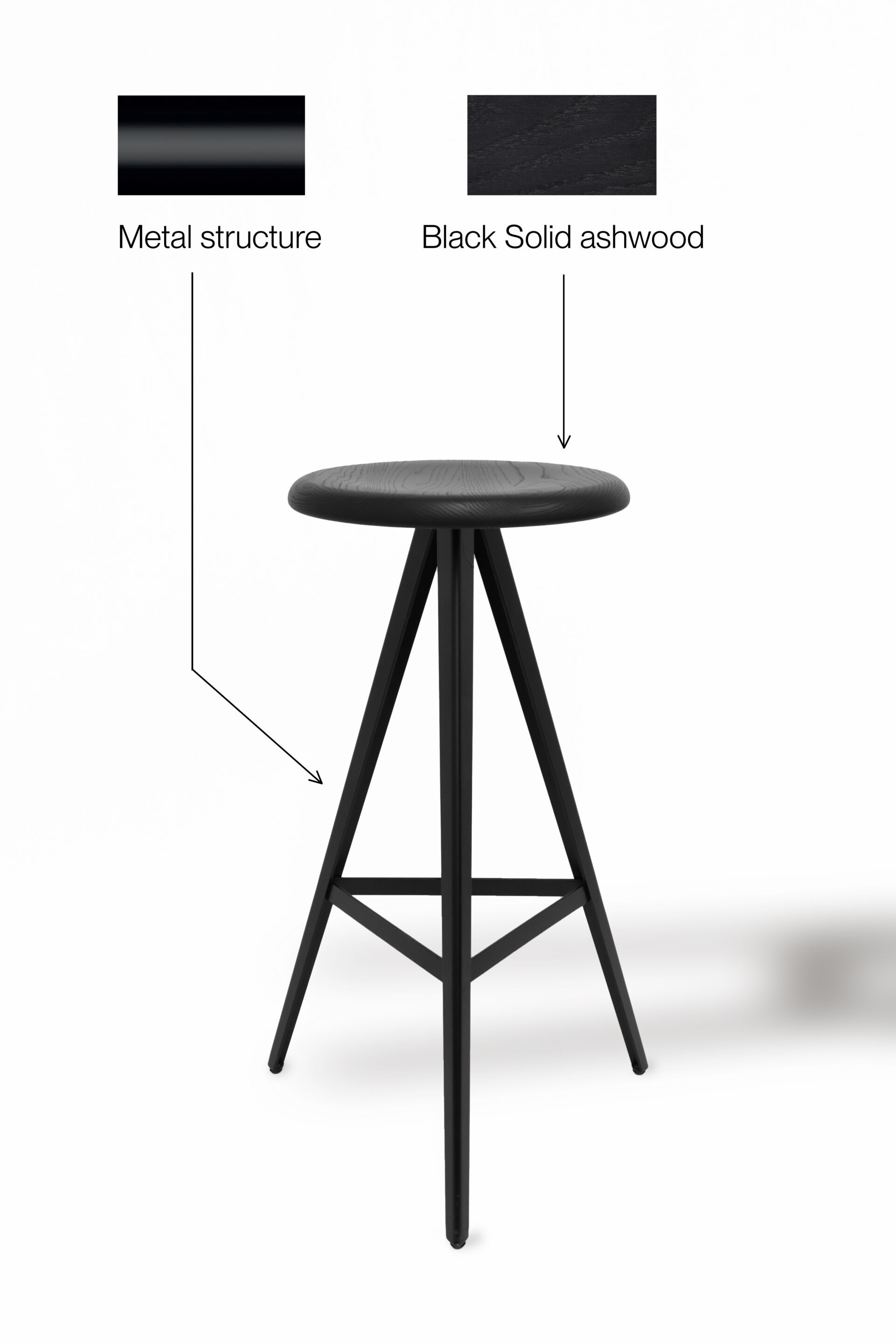 Деревянный барный стул с подставкой для ног TrabA' TrabA ' - Limited Edition ARCH-00035906 - Вид №4