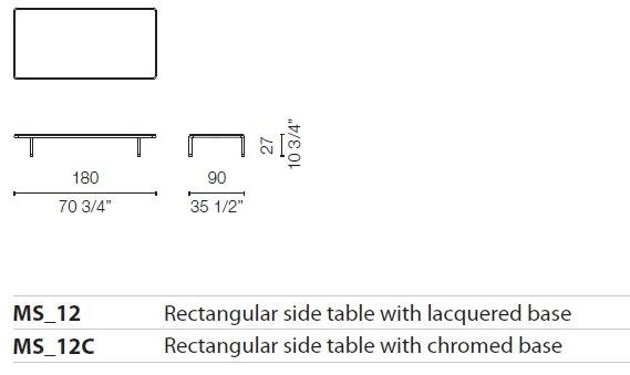 Cappellini Низкий журнальный столик Cap martin sunset sun-id-1512867 - Вид №5