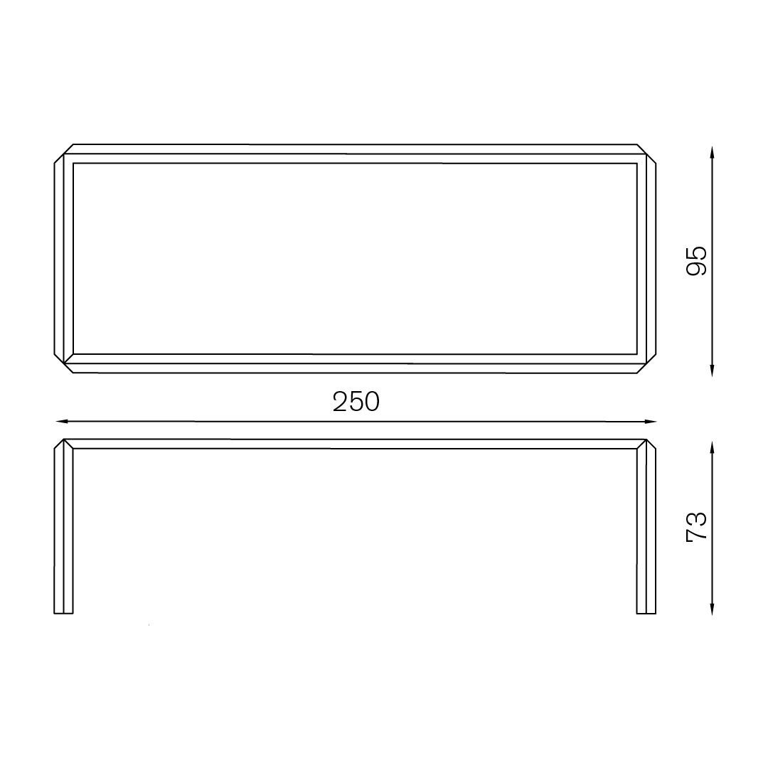 Алюминиевый стол BALERI ITALIA T-образный стол ARCH-00080070 - Вид №21