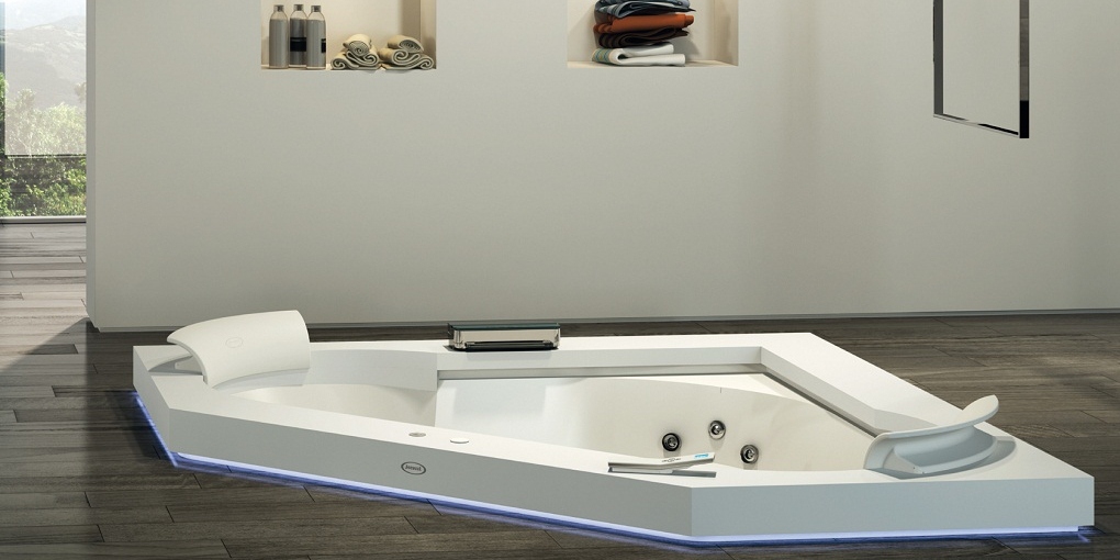 Ванна встроенная с гидромассажем Aura Corner 160 9443-740 Jacuzzi 9443740 - Вид №1