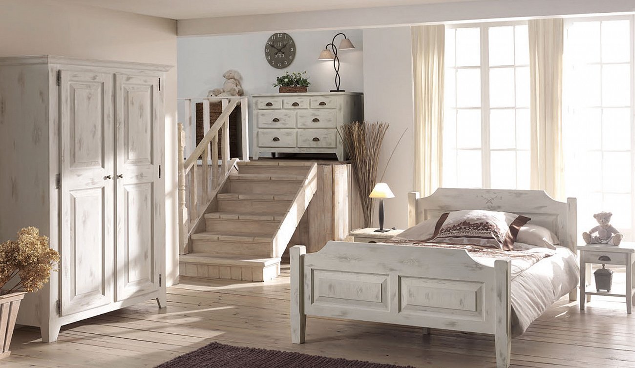 Комод белый узкий с 4 ящиками состаренный 4 Solea VAVI КОМОД SOLEA 132580 Белый  - Вид №1