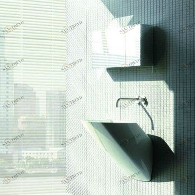 42466 Подвесная раковина настенная овальная   белая Santreyd 