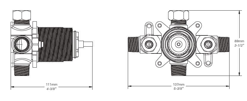 Встраиваемый корпус для смесителя BARIL RVA-9050-00 ARCH-00088702 - Вид №2