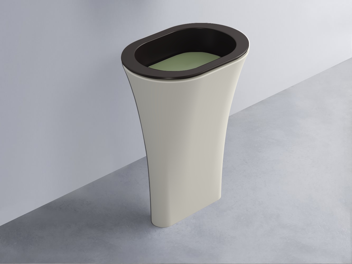 AMLA65-LV+AMPILO-AG+AMCOLO-TL Раковина Amedeo Ovale отдельностоящая cielo Enjoy + Amedeo Ceramica Cielo