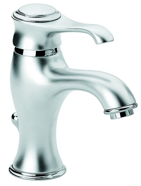 6003SC Смеситель Tiffany с донным клапаном для раковины, цвет матовый хром-хром EMMEVI