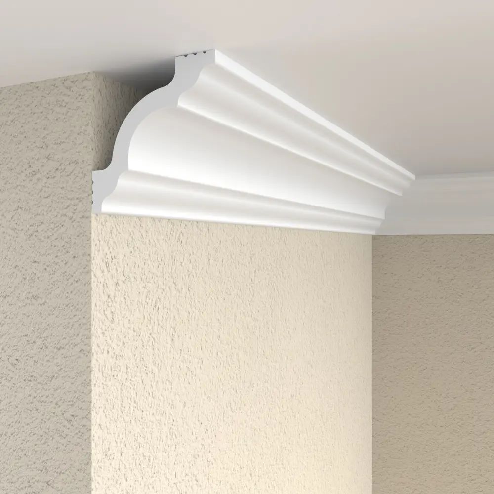 Плинтус потолочный полистирол Classic-3 белый 50x50x2000 мм 89366879 STLM-2083087 Santreyd  - Вид №2