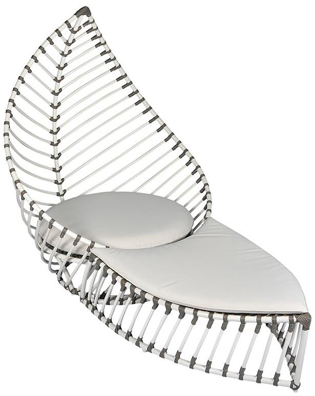 cbdesign Садовое кресло из алюминия с высокой спинкой Foglia N120n1 - Вид №5