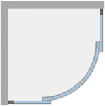 Душевое ограждение Ambassador Kingston 14011104 (900x900x2000), 1 место  - Вид №7