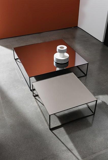 Sovet italia Низкий квадратный стеклянный журнальный столик Quadro sun-id-1443959 - Вид №4