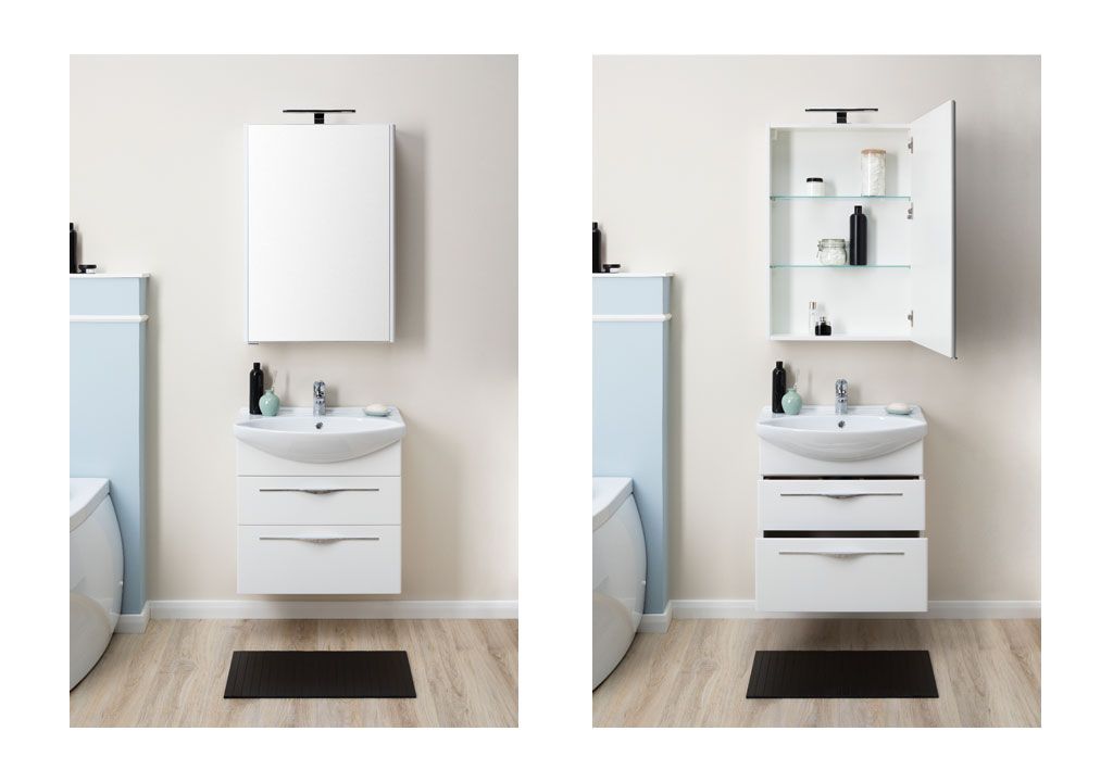 Мебель для ванной Aquanet Ирвин 65 белый 00210252 - Вид №6