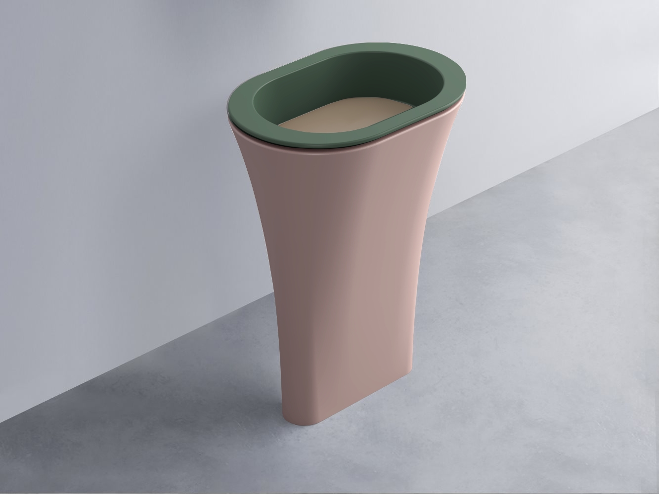 AMLA65-MU+AMPILO-AN+AMCOLO-CP Раковина Amedeo Ovale отдельностоящая cielo Enjoy + Amedeo Ceramica Cielo