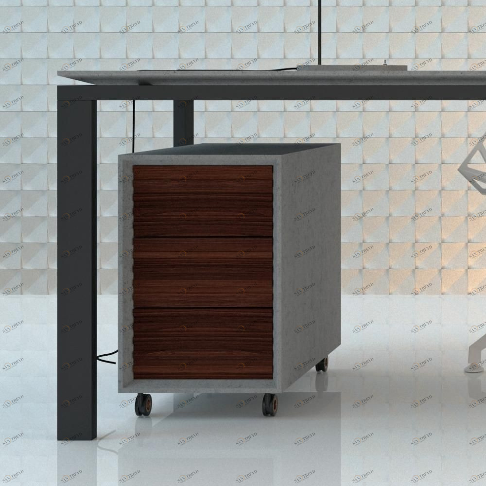 BetOn Тумба из бетона с ящиками МЕБЕЛЬ ИЗ БЕТОНА CF404