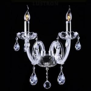 Бра Crystal Lux Glamour AP2 CRYSTAL LUX СВЕЧА 077648 Прозрачный;серебро