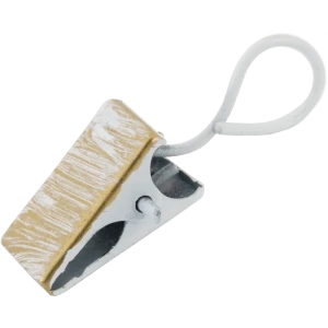 Крючок-зажим на кольцо Orbis d20 мм для штор на штанговый карниз 3 см цвет античное серебро 10 шт.