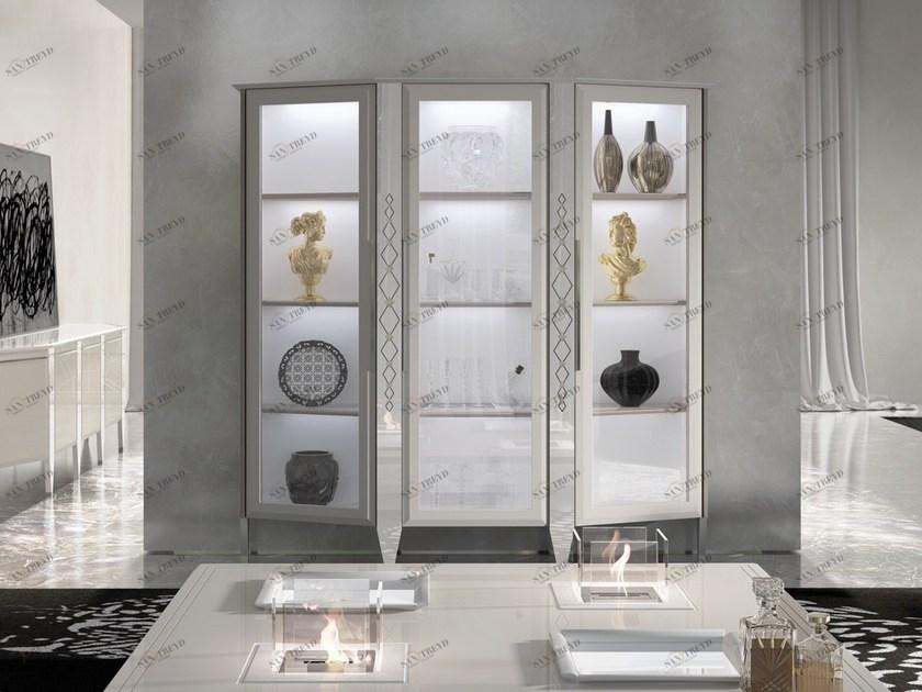 Vismara Design Модульная лакированная деревянная витрина со встроенной подсветкой Desire sun-id-1409992