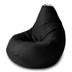 90662824 Мягкое кресло-мешок bbb_020 XXXXL Комфорт, большой оксфорд, черный STLM-0328079 MYPUFF