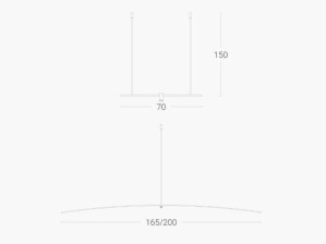 Железный светодиодный подвесной светильник
