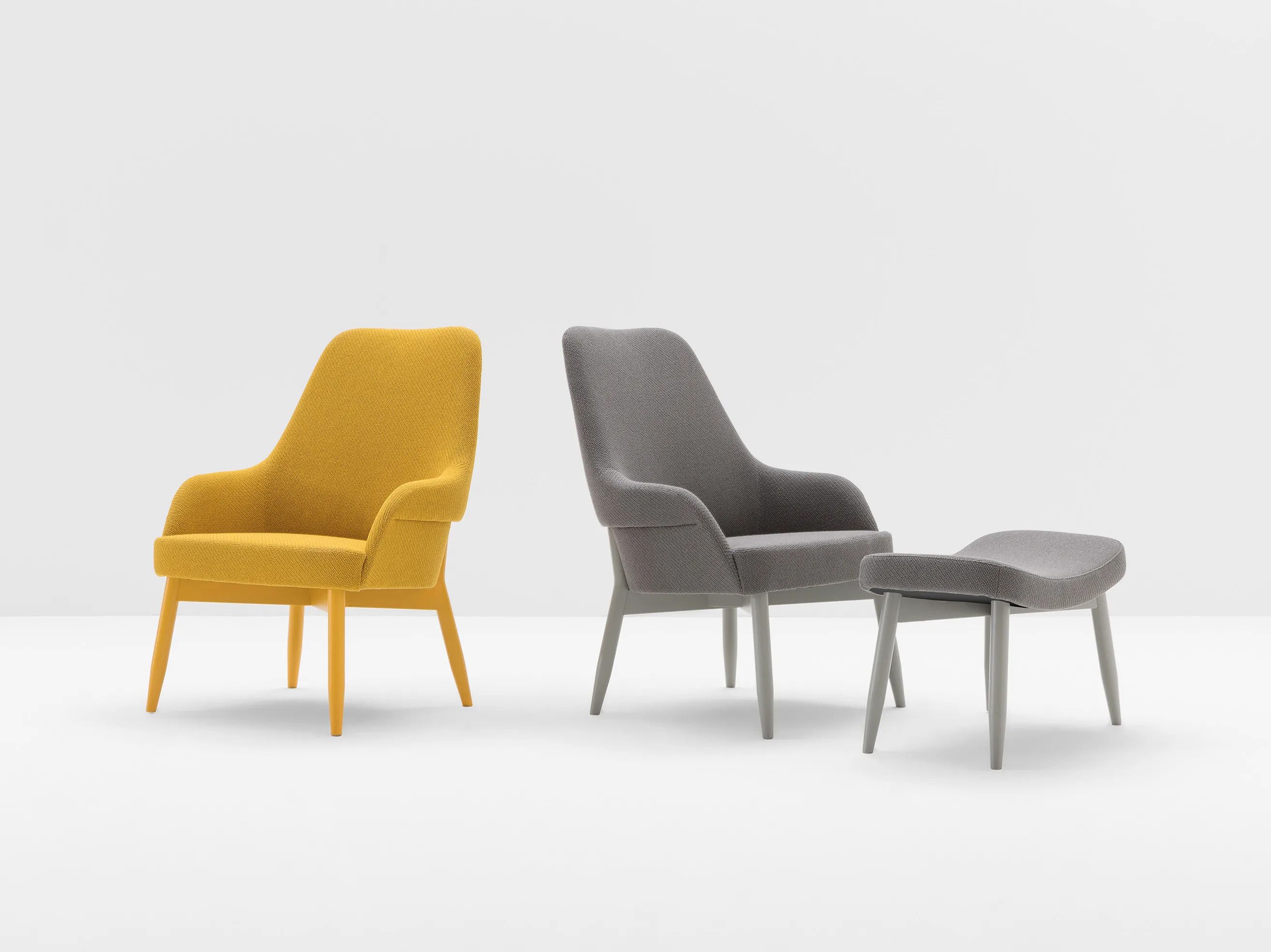 Прямоугольная мягкая подставка для ног из бука Billiani Spy ARCH-00064313 - Вид №3