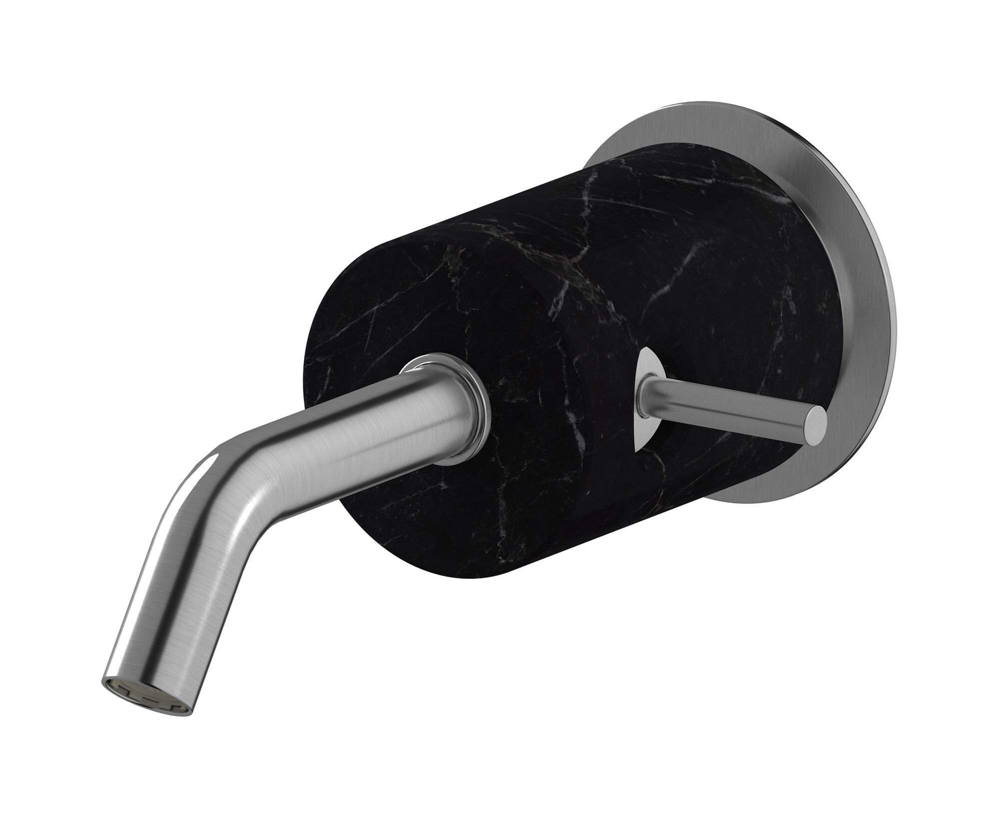 Однорычажный настенный смеситель для раковины с автоматическим сливом IB мрамор + мрамор Elle ARCH-00082900 - Вид №18