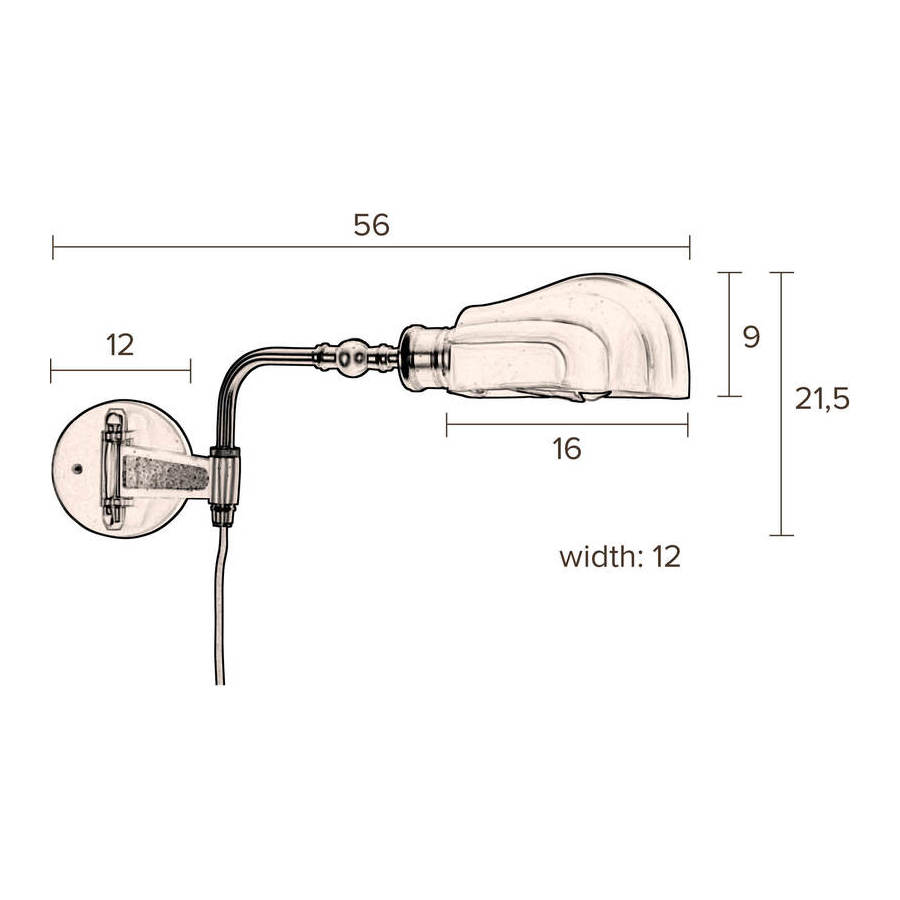 Лампа настенная Lily Dutchbone 5400015 - Вид №7