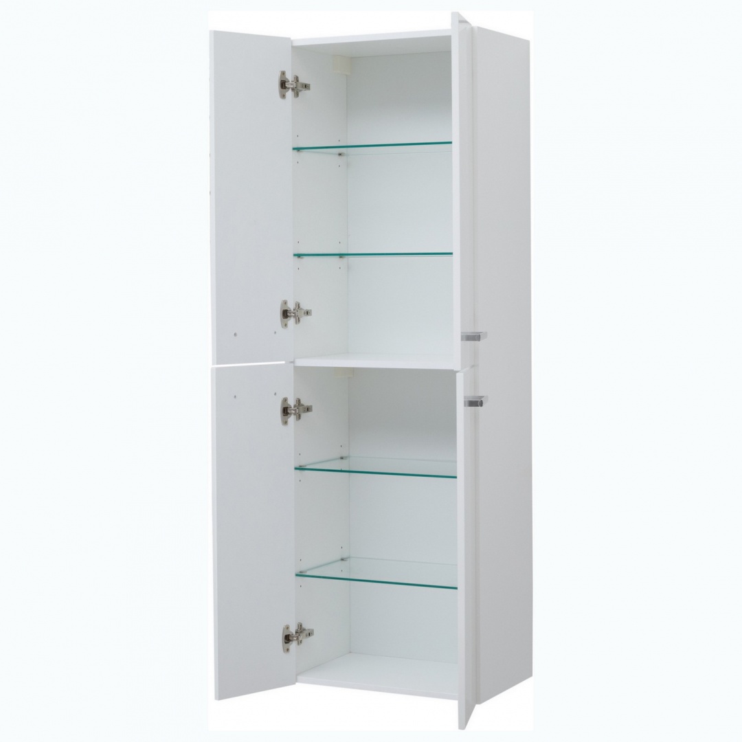 Пенал 50, 4 дверки, стекл. Полки DREJA 770301W - Вид №4