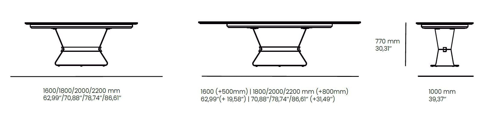 Прямоугольный обеденный стол animovel Hexagone ARCH-00015688 - Вид №4
