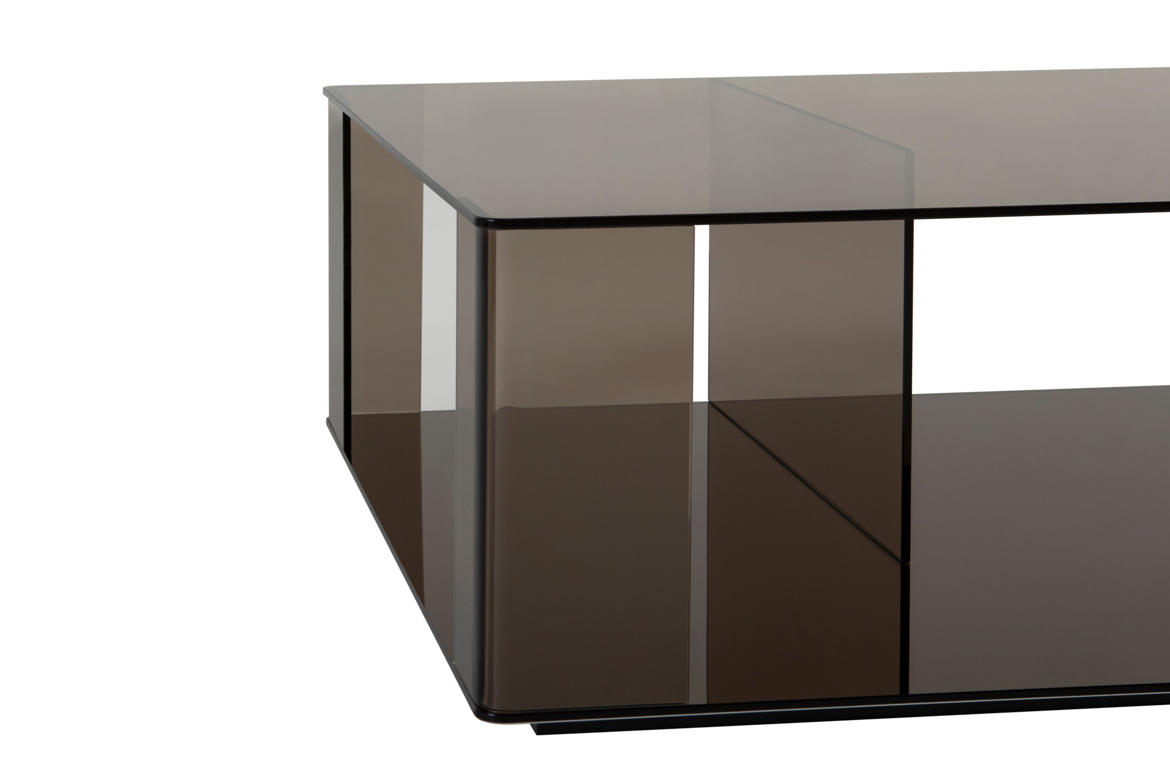 Низкий прямоугольный стеклянный журнальный столик Tonin Casa DEDALO ARCH-00130517 - Вид №5